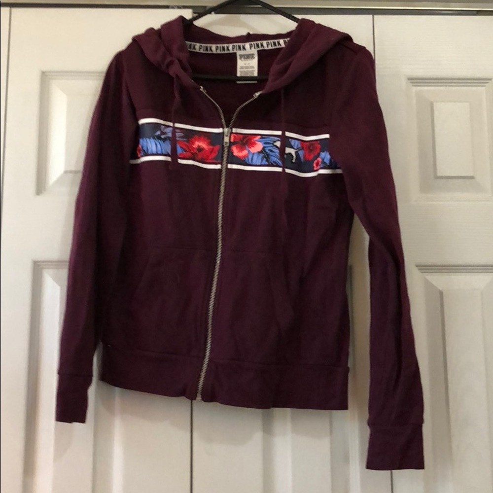 PINK Victoria’s secret zip up jacket w hood